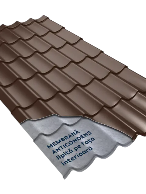 țiglă metalică DAILY Lustro Smart cu finisaj Lustro și membrană Smart anticondens