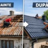 tigla metalica peste tabla veche inainte si dupa montaj