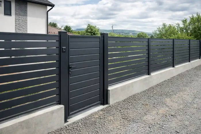 garduri metalice Prahova montaj complet
